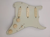 SolderX Loaded Pickguard Seymour Duncan 5-Way HyperSwitchâ„¢, Everything Axe Pickups, Mint Green / Aged White - AxLabs